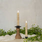 3D Flame Cream Taper Candle | 7.25" Set of 2