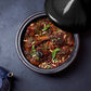 Kook Black Moroccan Enameled Cast Iron Tagine | 3.3 Qt