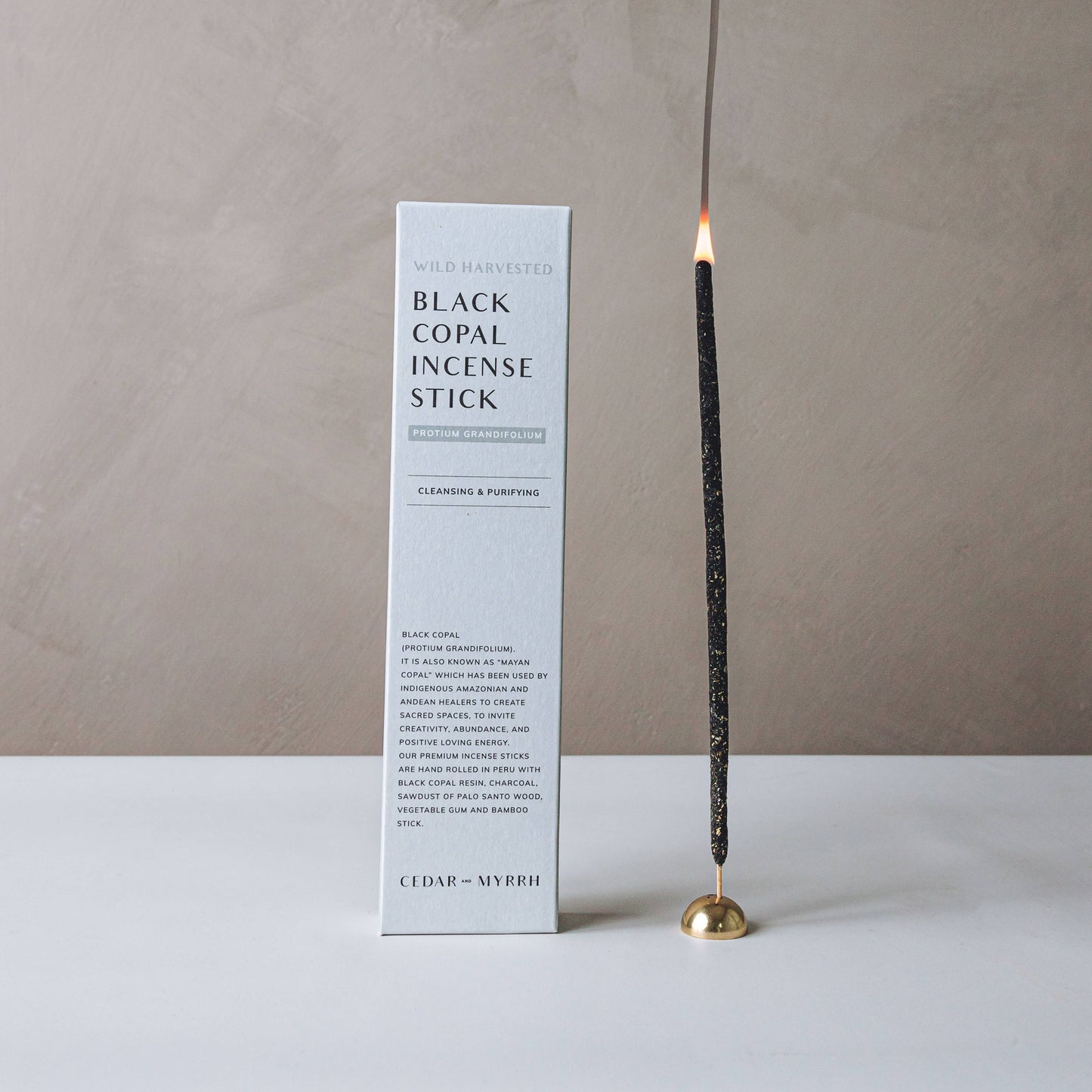 Black Copal Hand-Rolled Incense Sticks