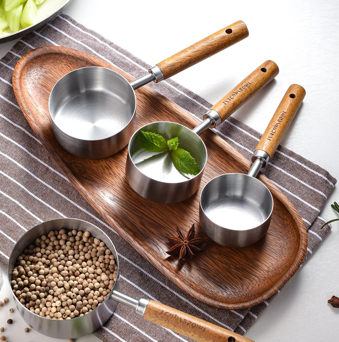 Silver Stainless Steel Measuring Spoons