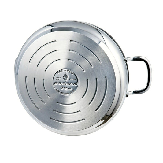 Stainless Steel Low Casserole Pot | 4 L