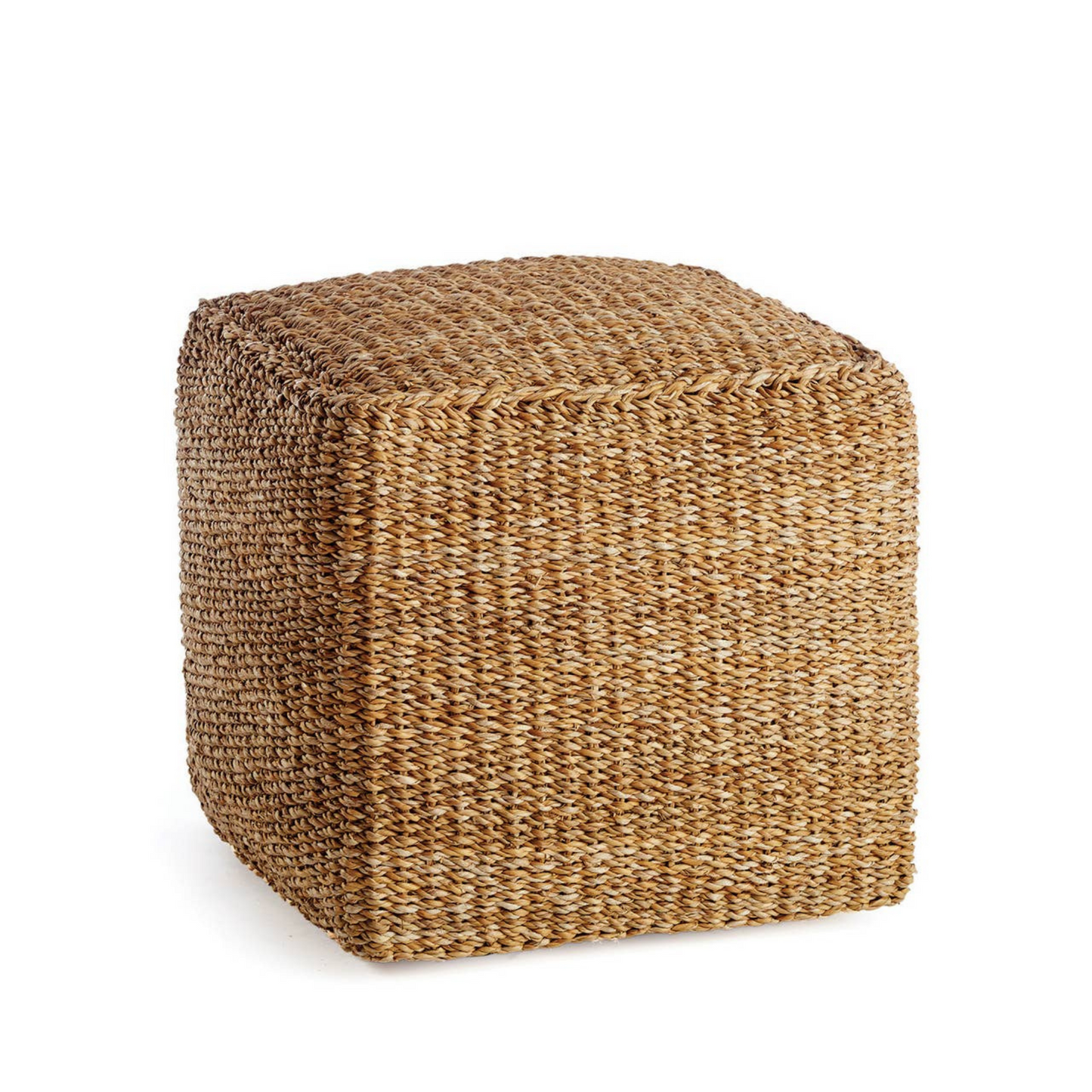 Seagrass Square Pouf