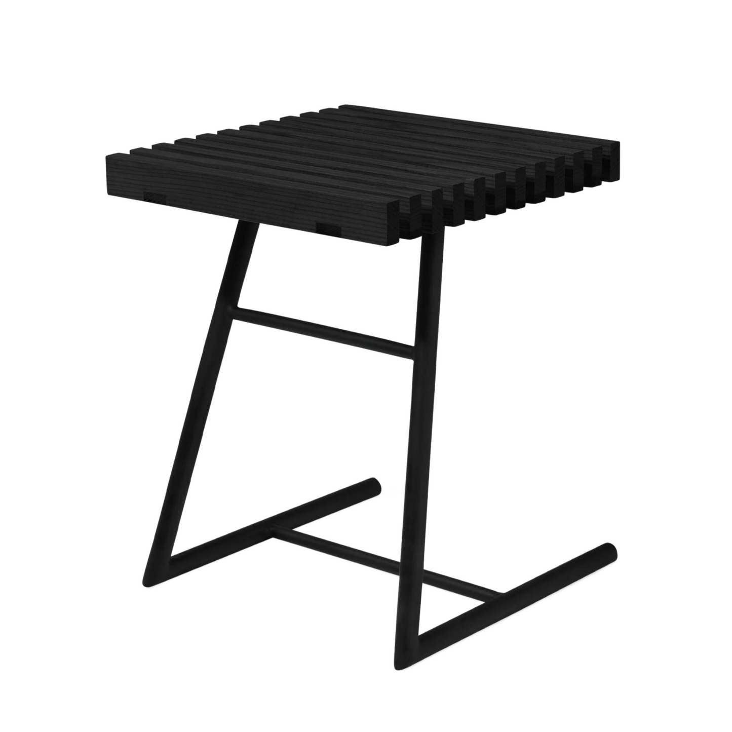 Transit End Table Black Ash | Floor Sample