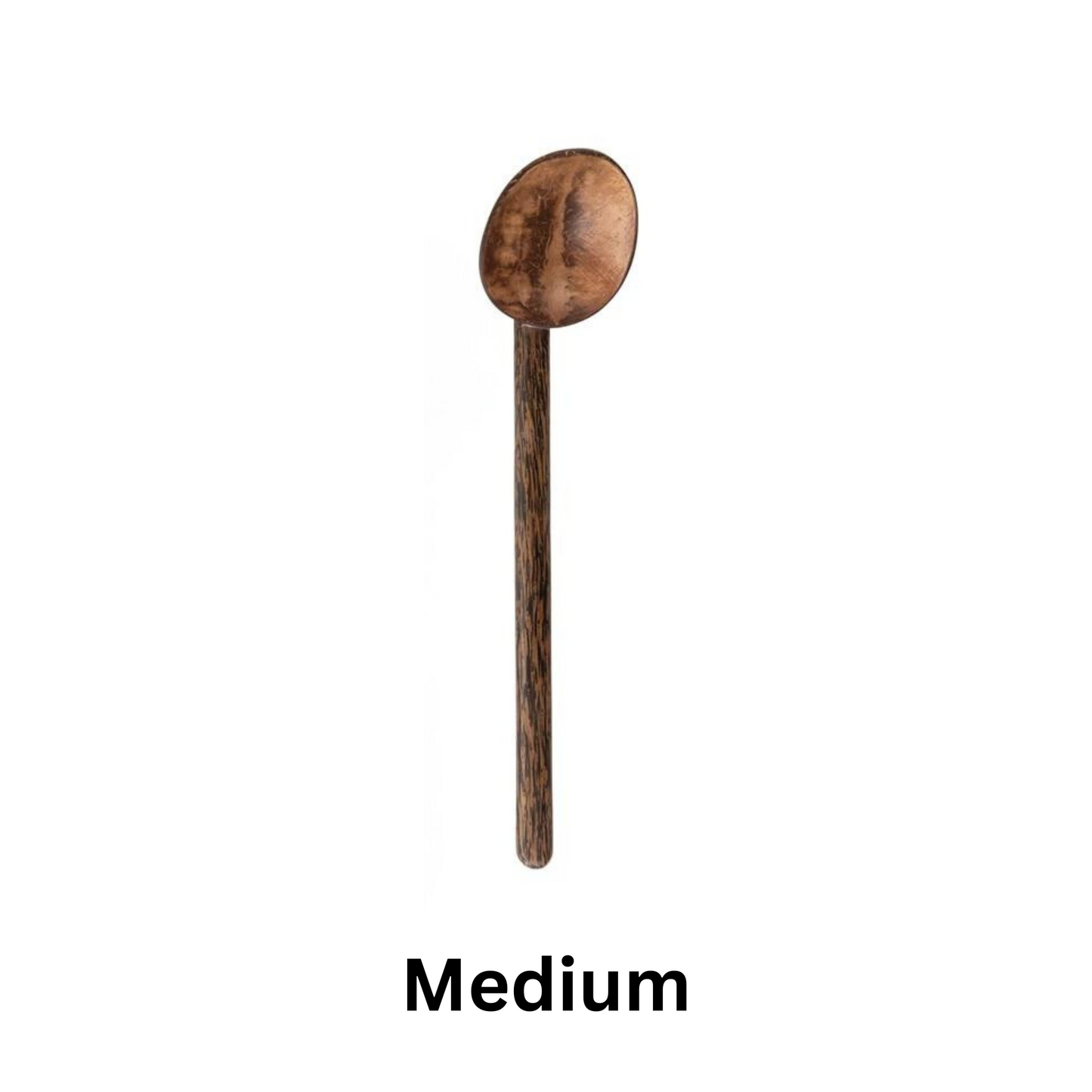 Coconut Shell Spoon with Mango Wood Handle | Assorted Sizes