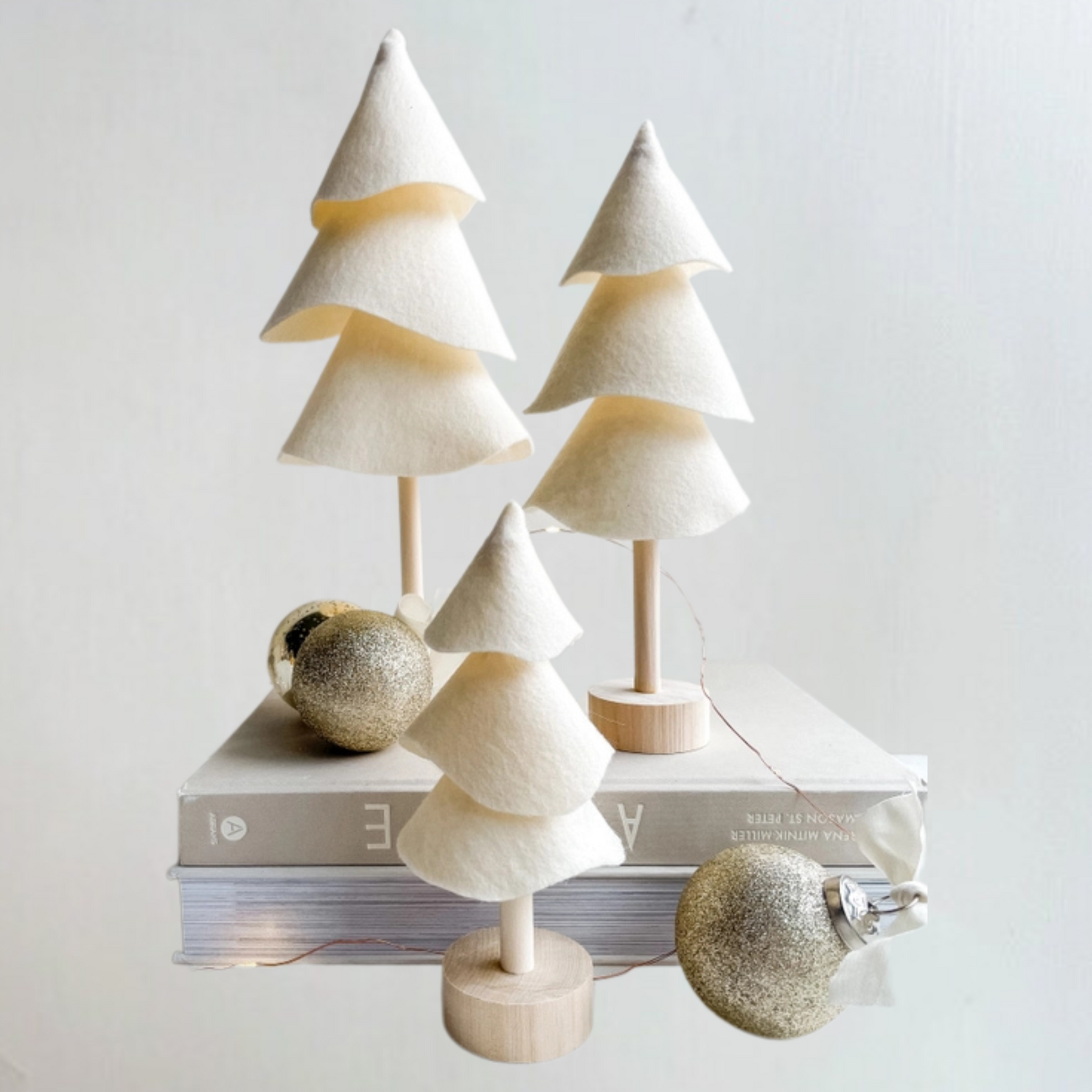 Cream Handmade Felt Tree | + More