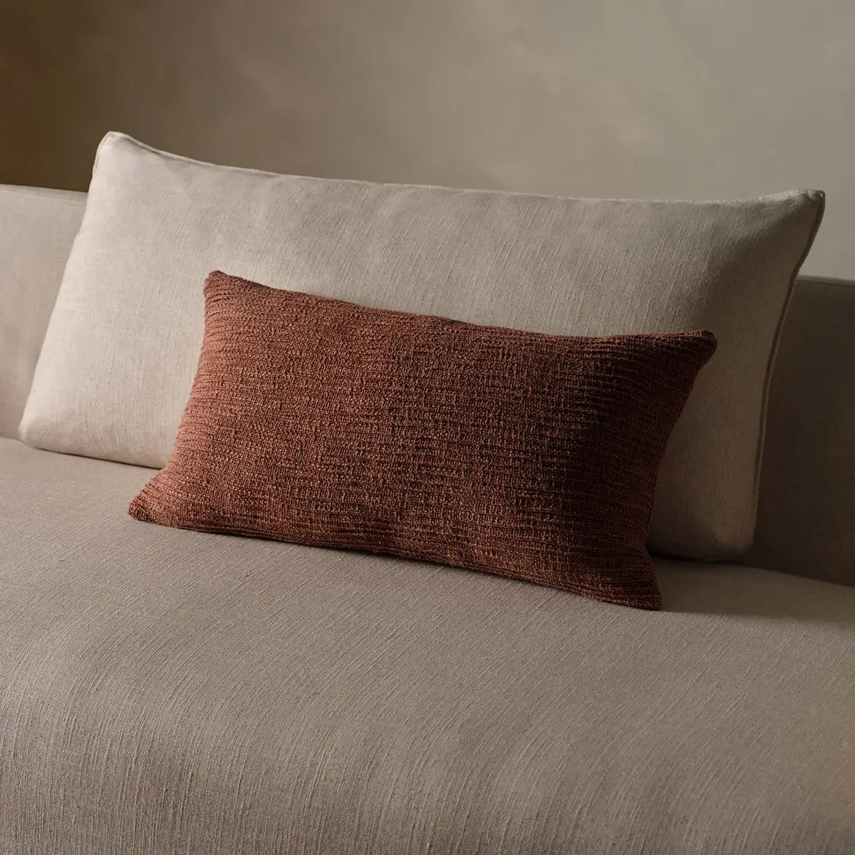 Margosa Lumbar Pillow | Rust