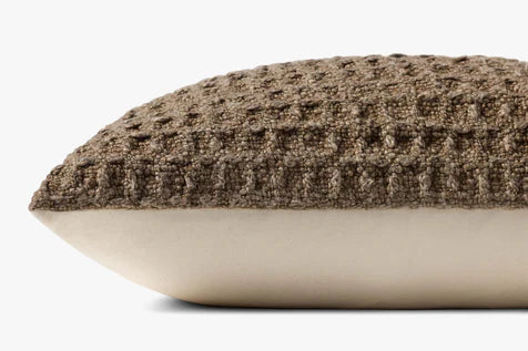 Brown Waffle Pillow | Amber Lewis x Loloi
