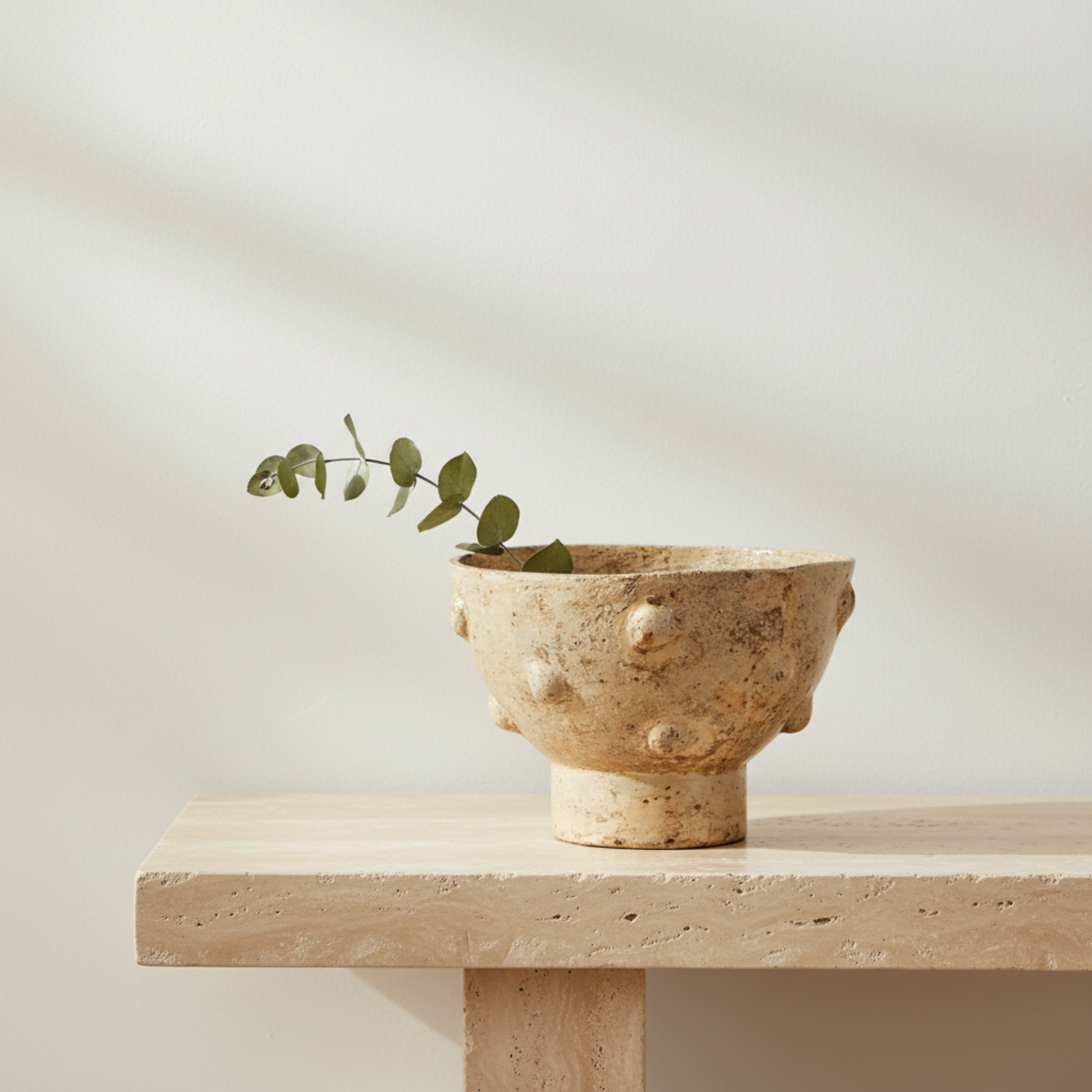 Curio Paper Mache Polka Vase