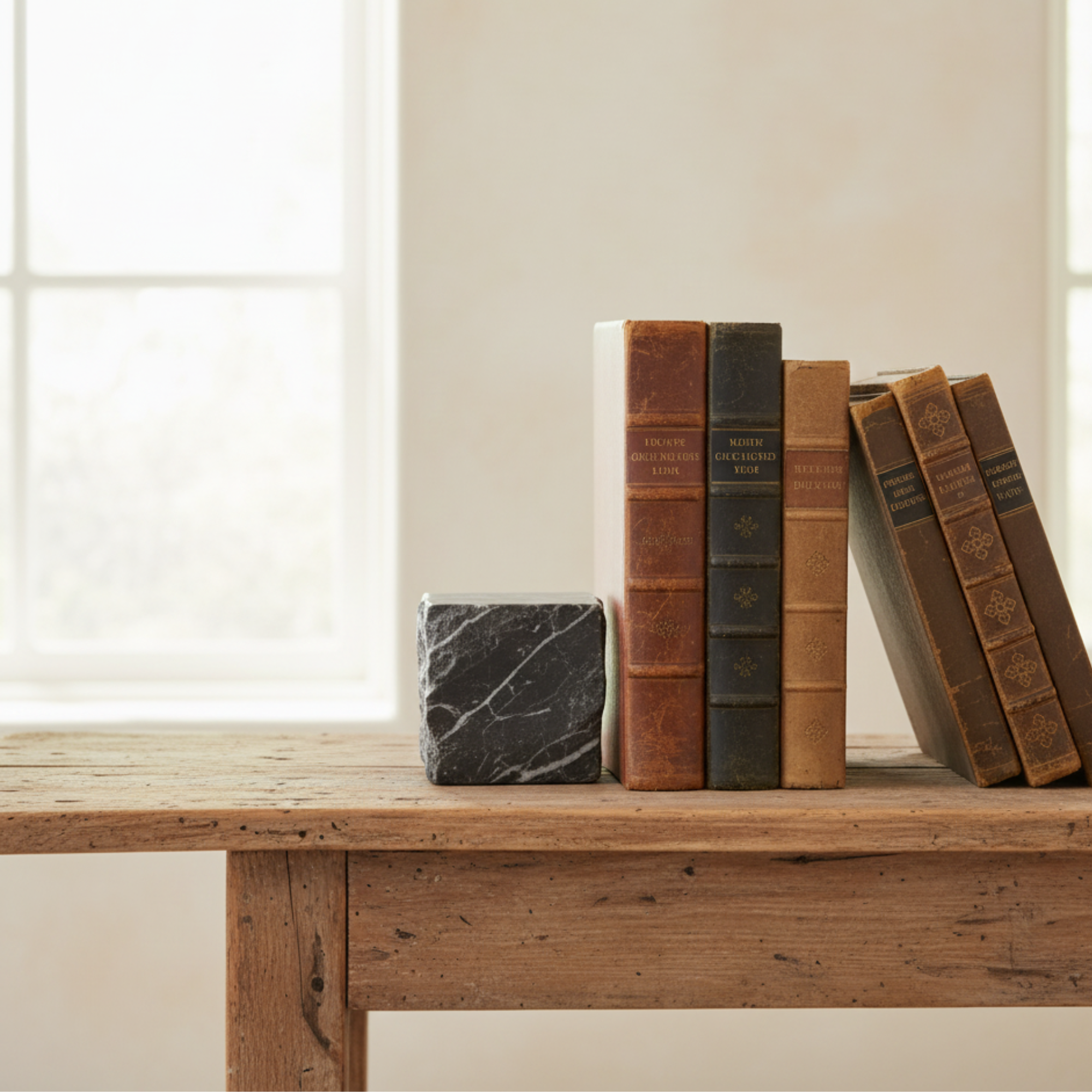 Marble Raw Edged Bookend