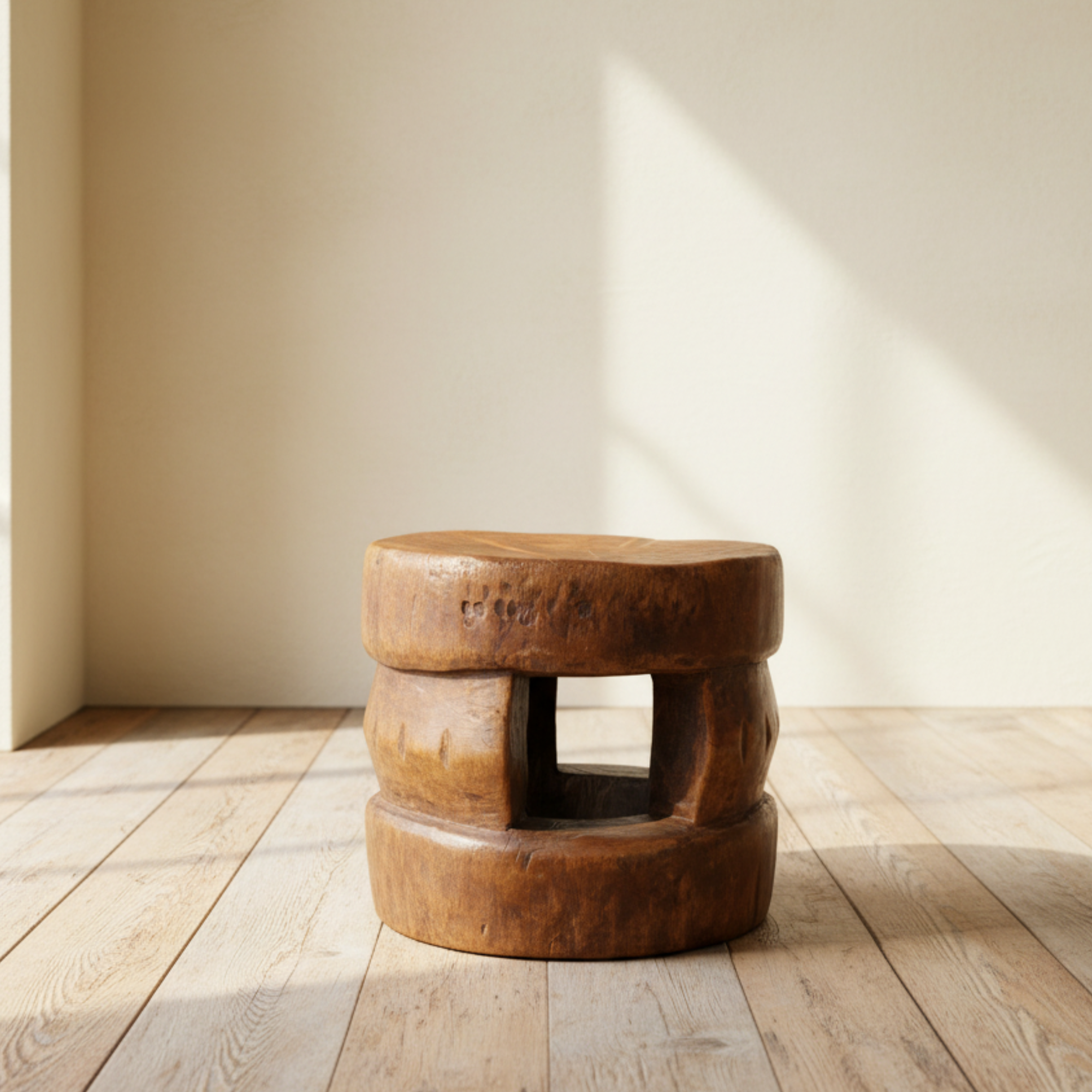 Yoruba Hand Carved Stool Four