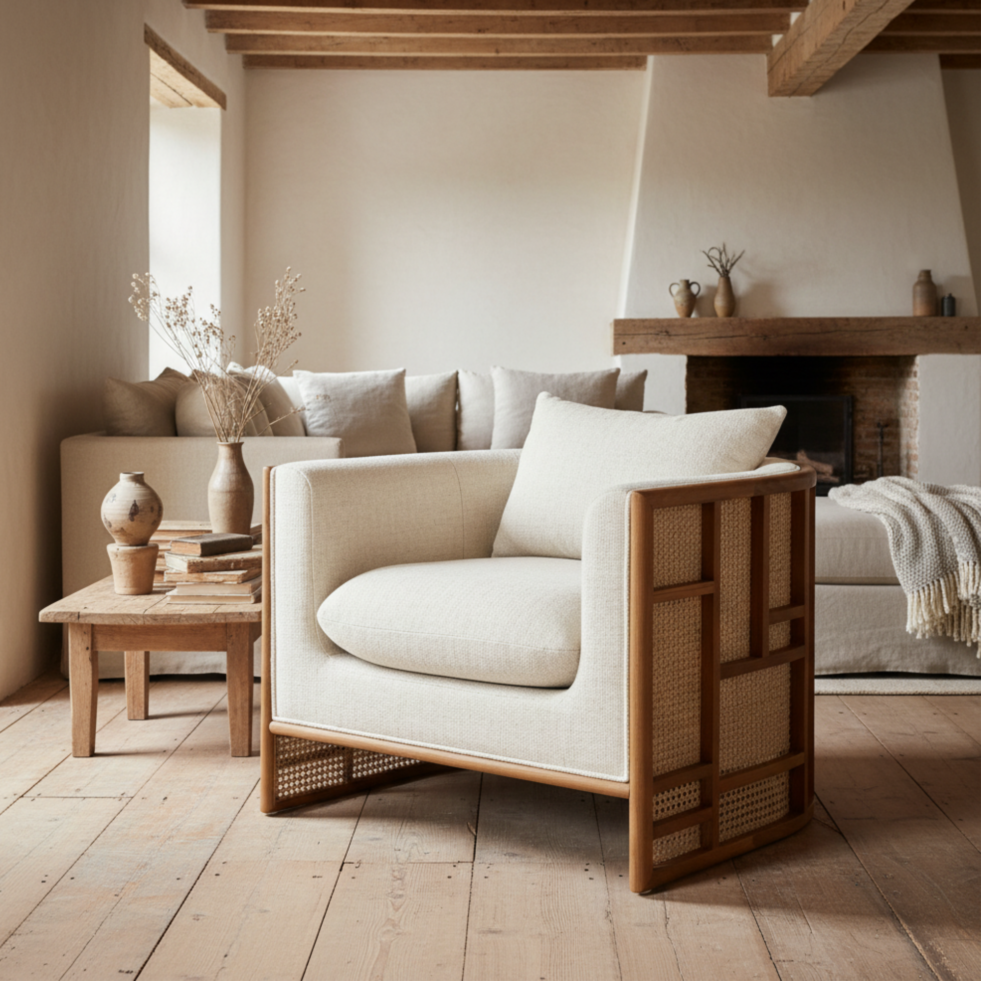 June Chair | Natural Oak Thames Cream