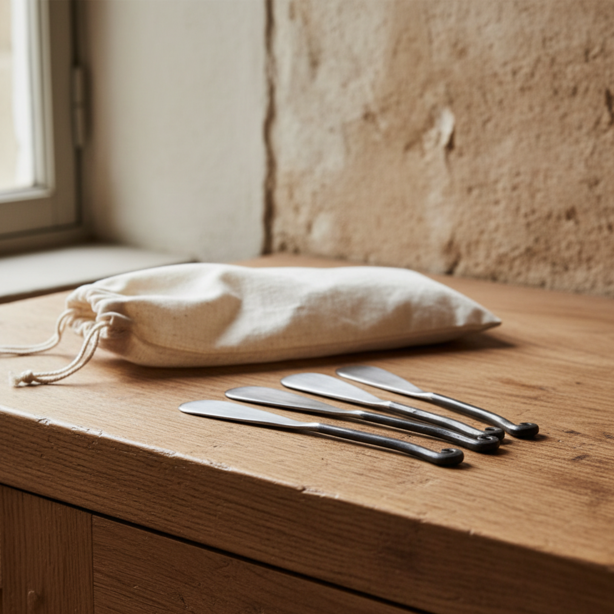 Hand-Forged Canape Knives | Set of 4