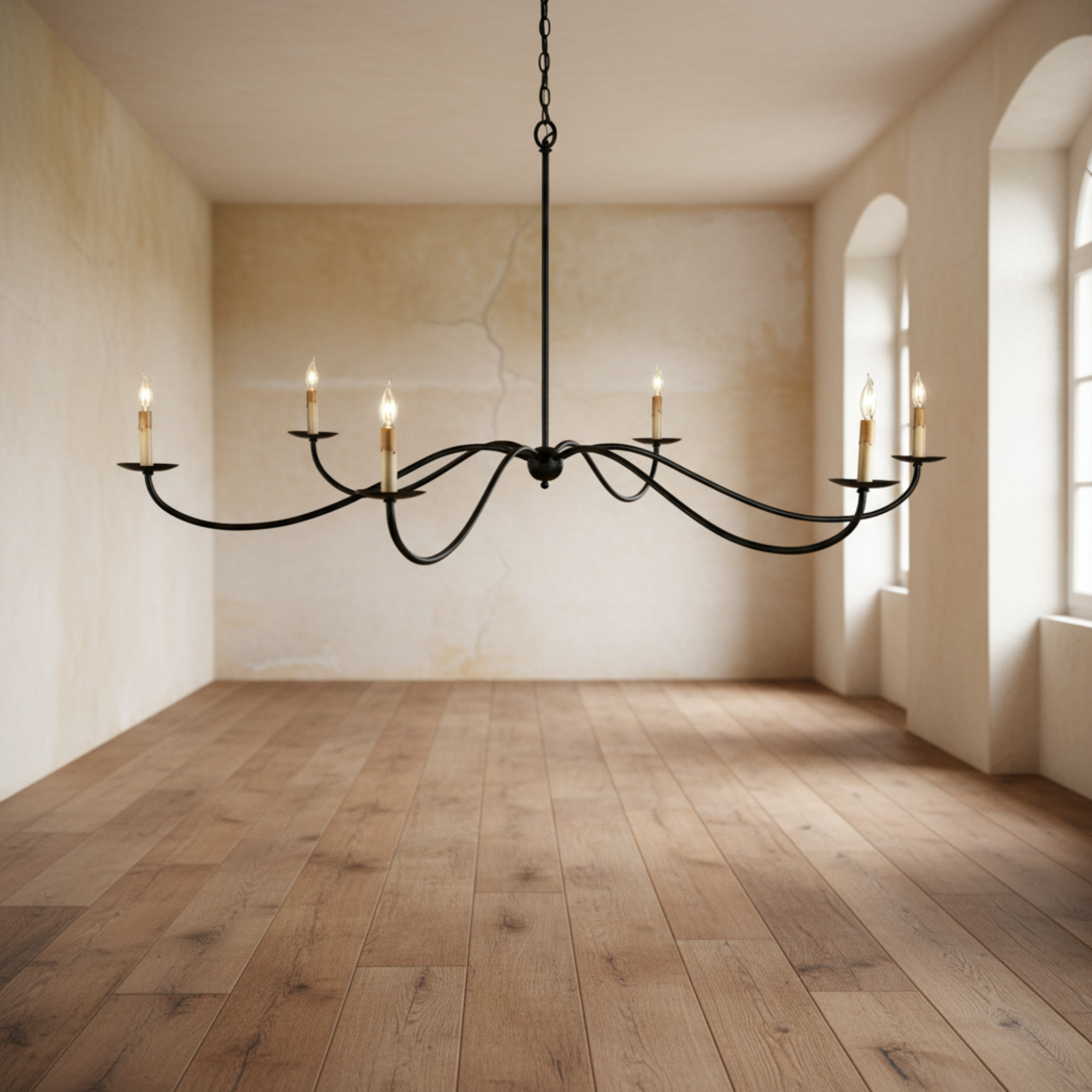 Saxon Black Chandelier