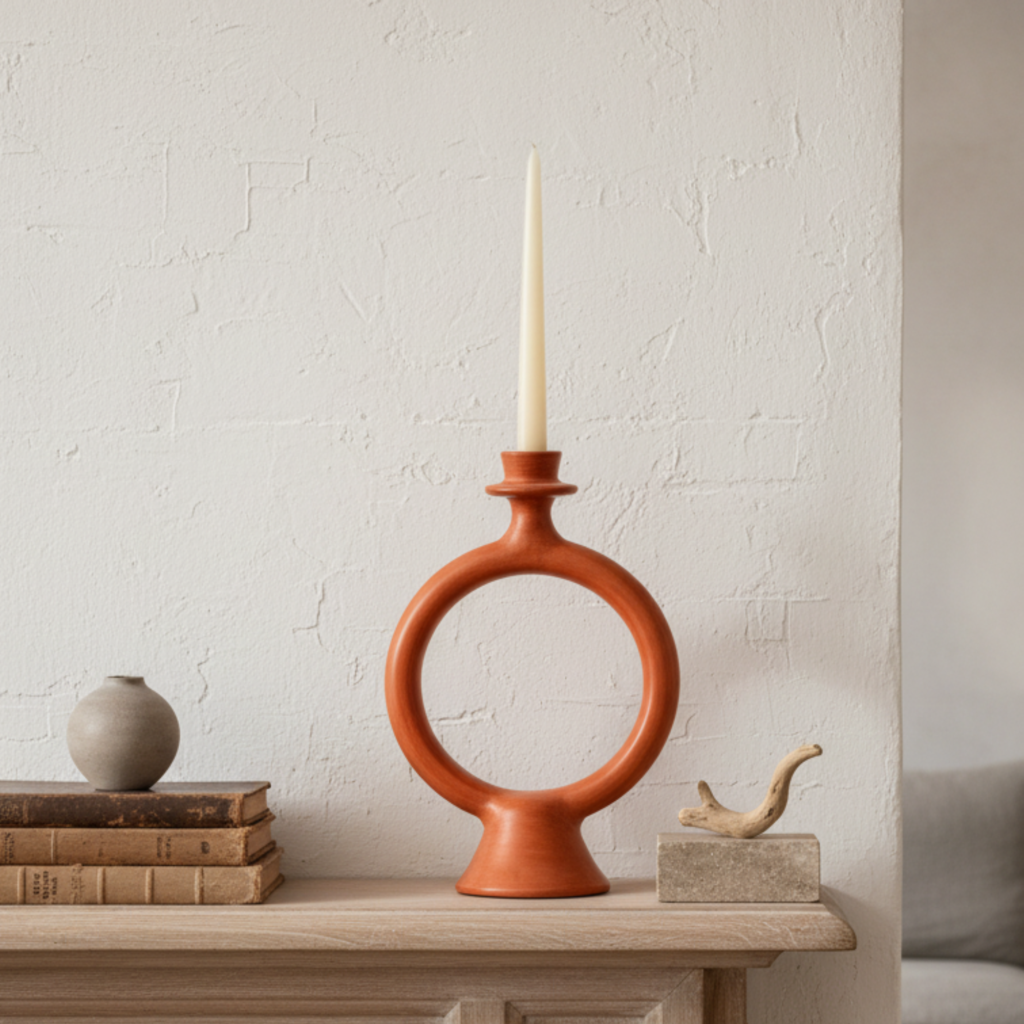 Marrakech Terracotta Ring Candle Holder