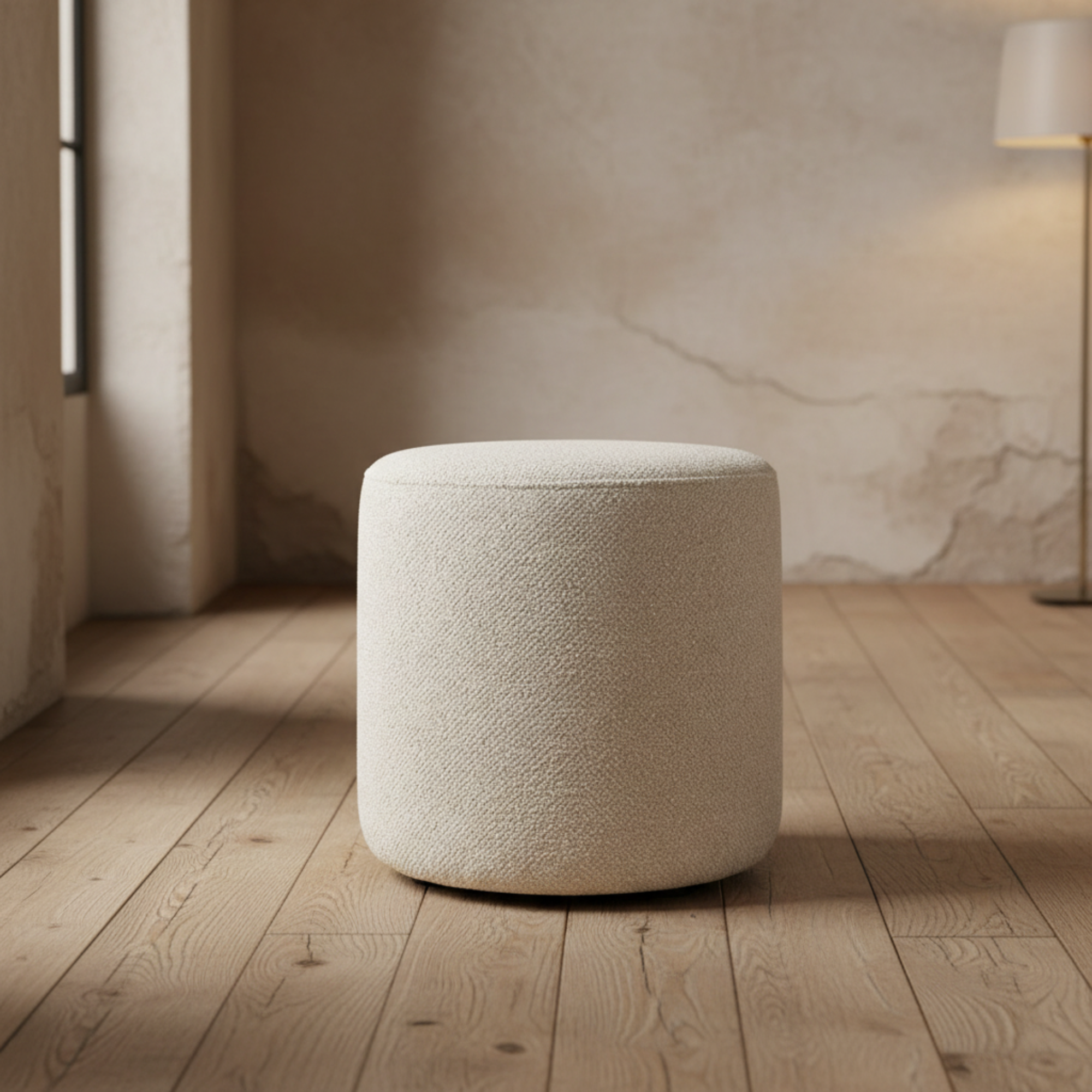 Barrow Pouf | Cream