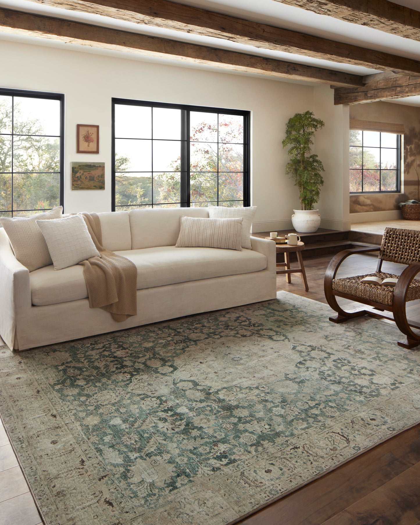 Sinclair | Jade/Sand | Magnolia Home By Joanna Gaines x Loloi