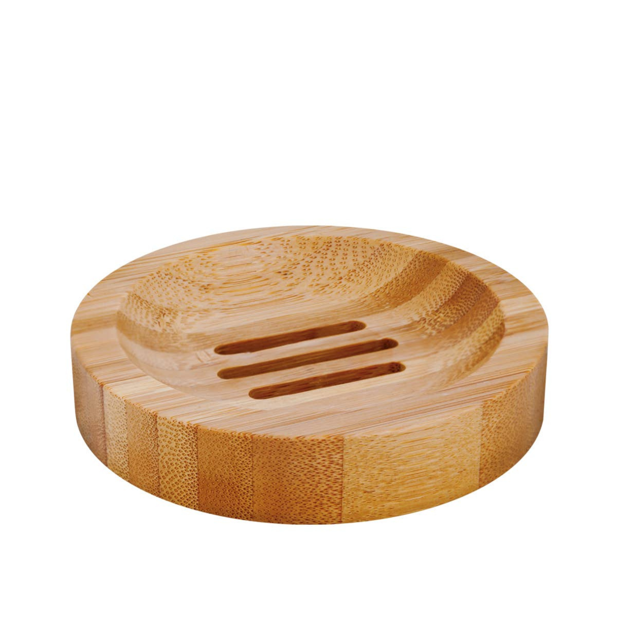 Round Bamboo Soap Dish