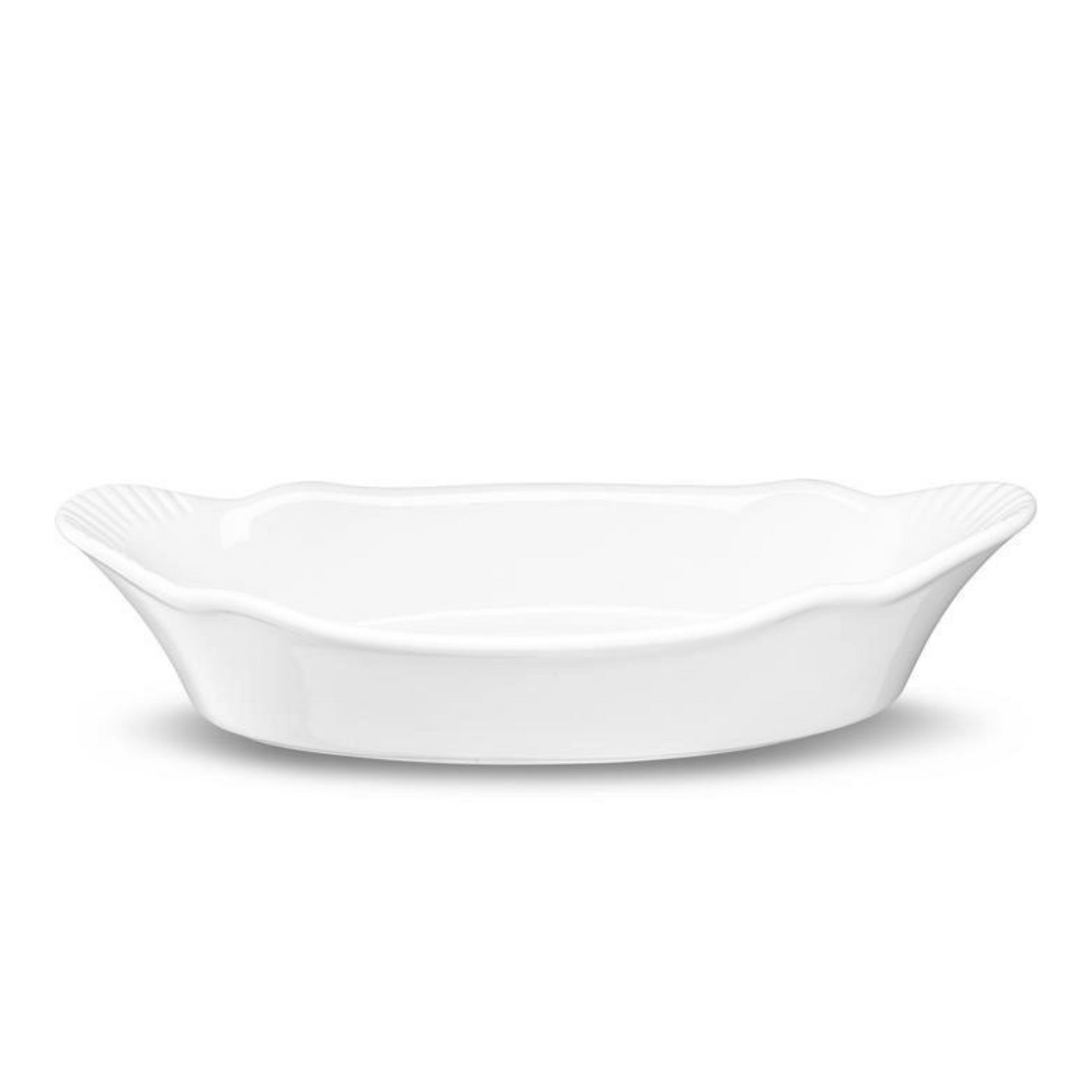 Kook White Ceramic Au Gratin Baking Dish | 18 oz