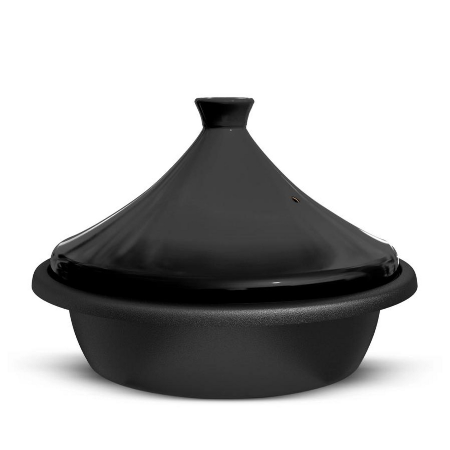 Kook Black Moroccan Enameled Cast Iron Tagine | 3.3 Qt