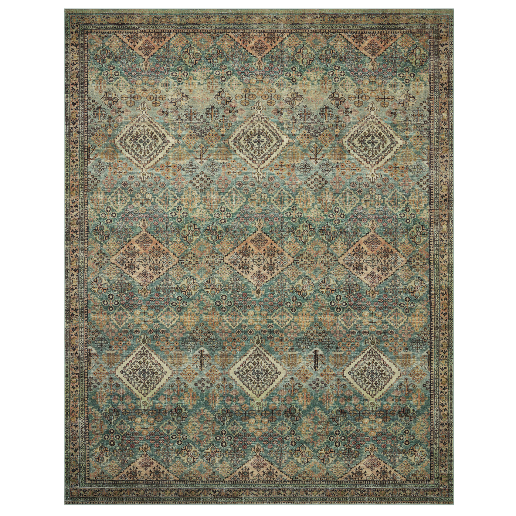 Sinclair | Turquoise/Multi | Magnolia Home By Joanna Gaines x Loloi