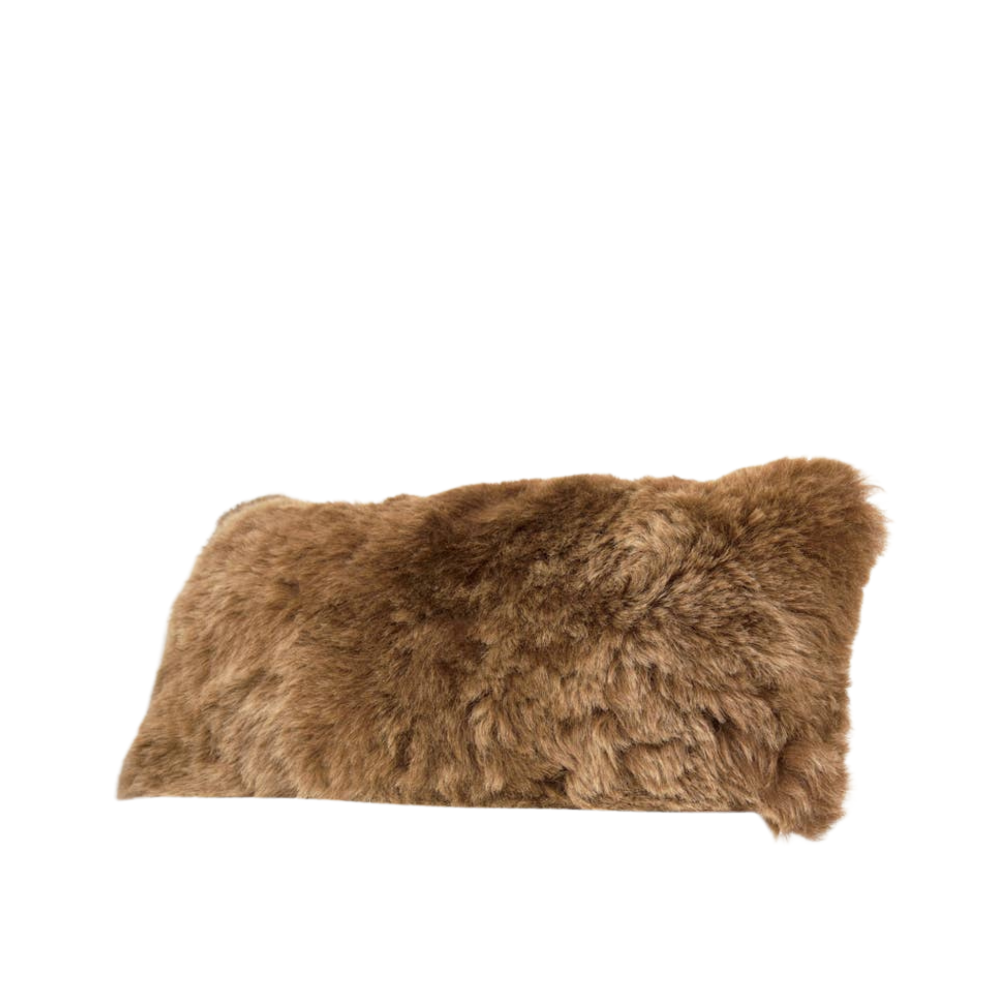 Shorn Brown Icelandic Sheepskin Lumbar Pillow