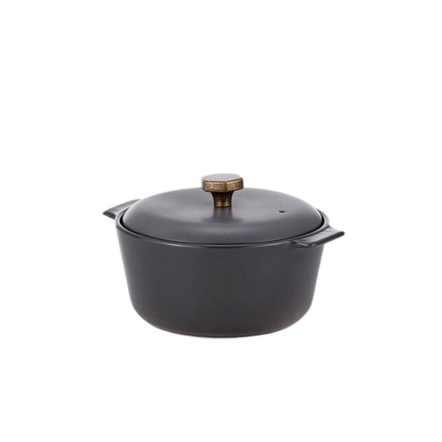 7" Ceramic Casserole Pot | Matte Gray