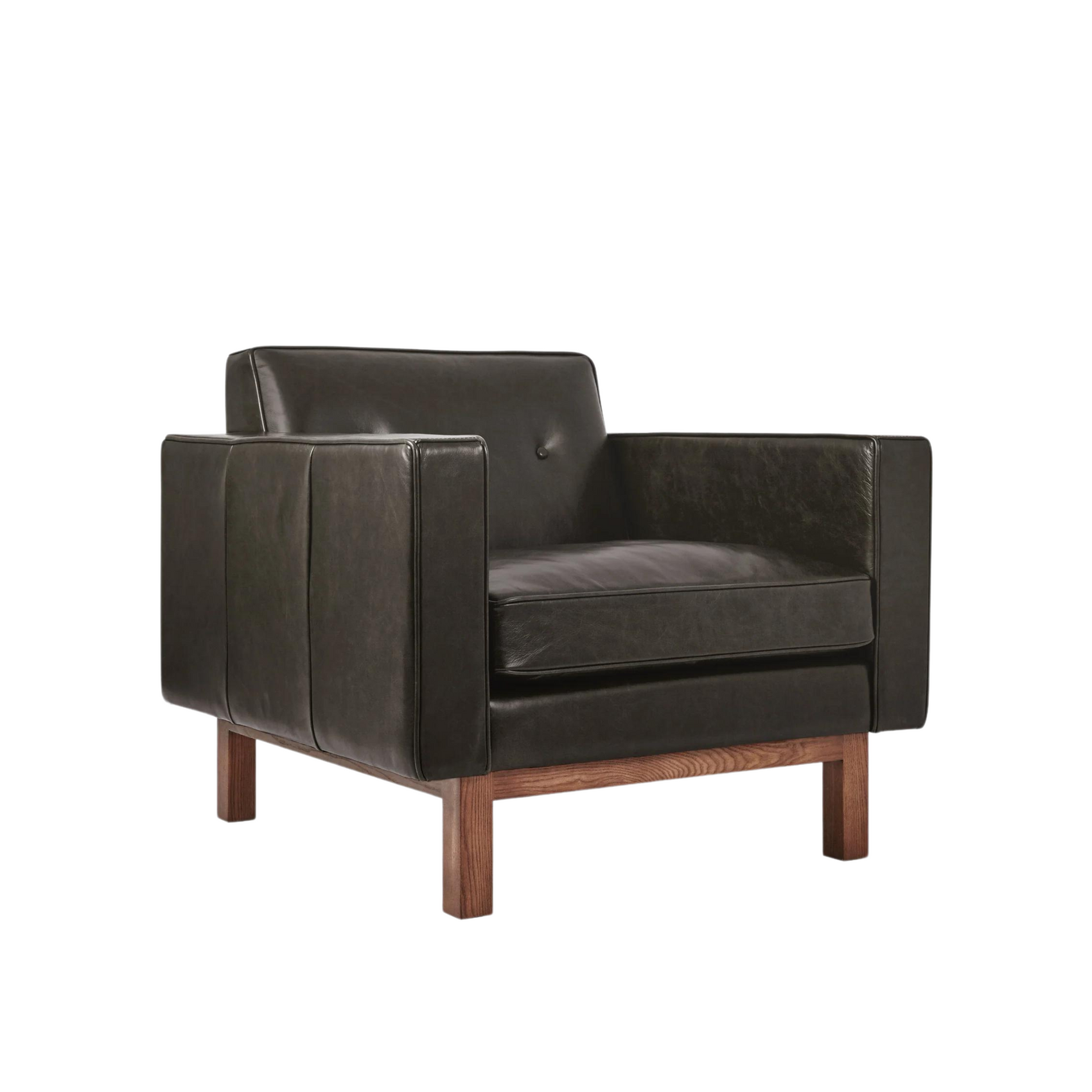 Embassy Chair Saddle Black Leather | Floor Sample