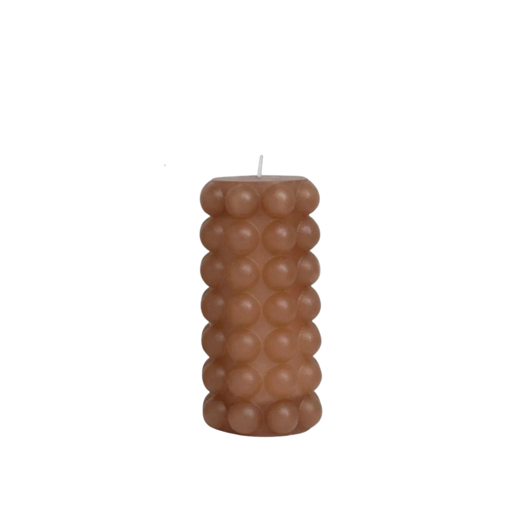 3" Round Unscented Hobnail Pillar Candle