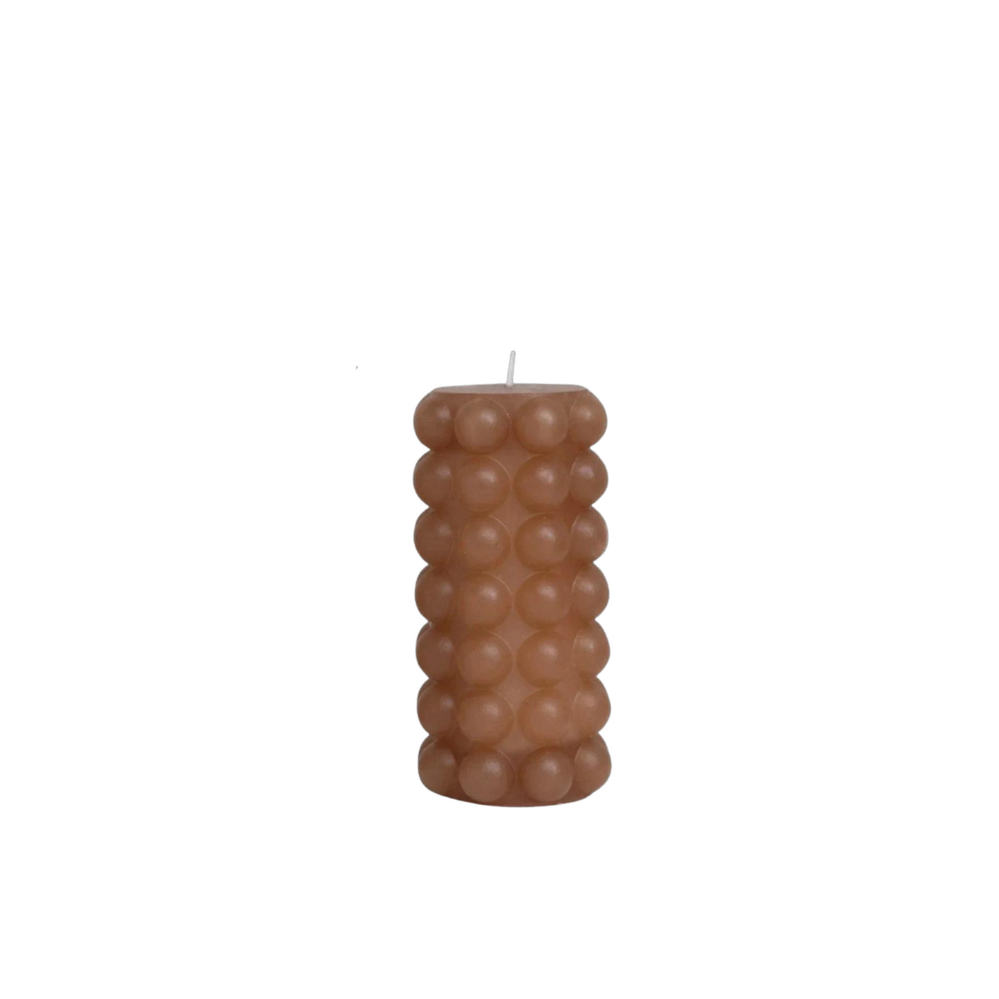 3" Round Unscented Hobnail Pillar Candle