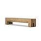 Abaso Large Accent Bench | Rustic Wormwood Oak