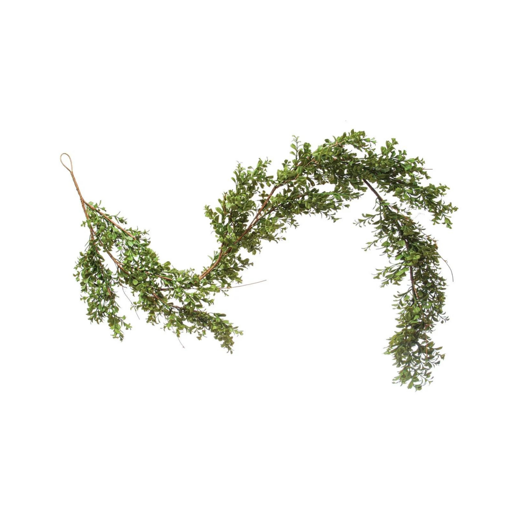 72" Faux Boxwood Garland