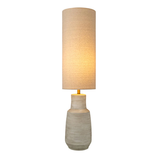 Ceramic Floor Lamp | Linen Shade