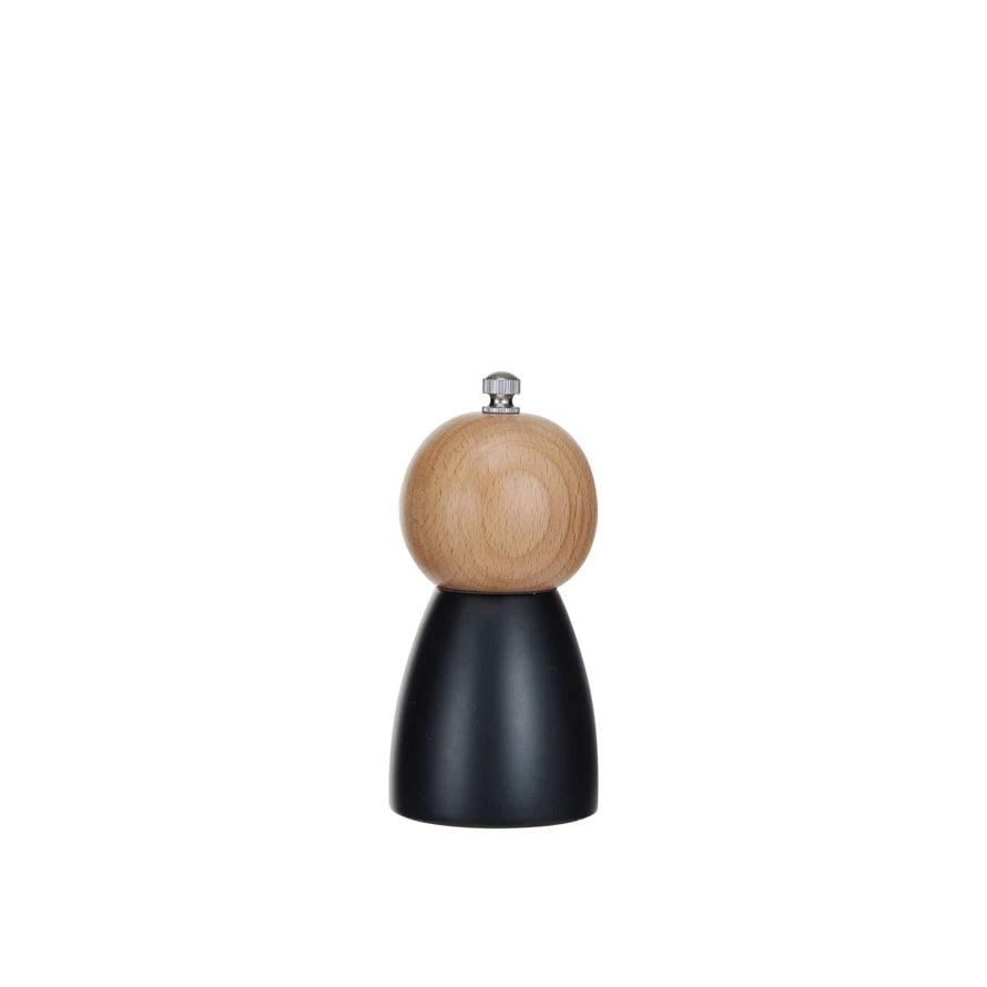 Two-Tone Rubberwood Salt/Pepper Mill