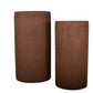 Brindisi Planter | Rust Color Cylinder