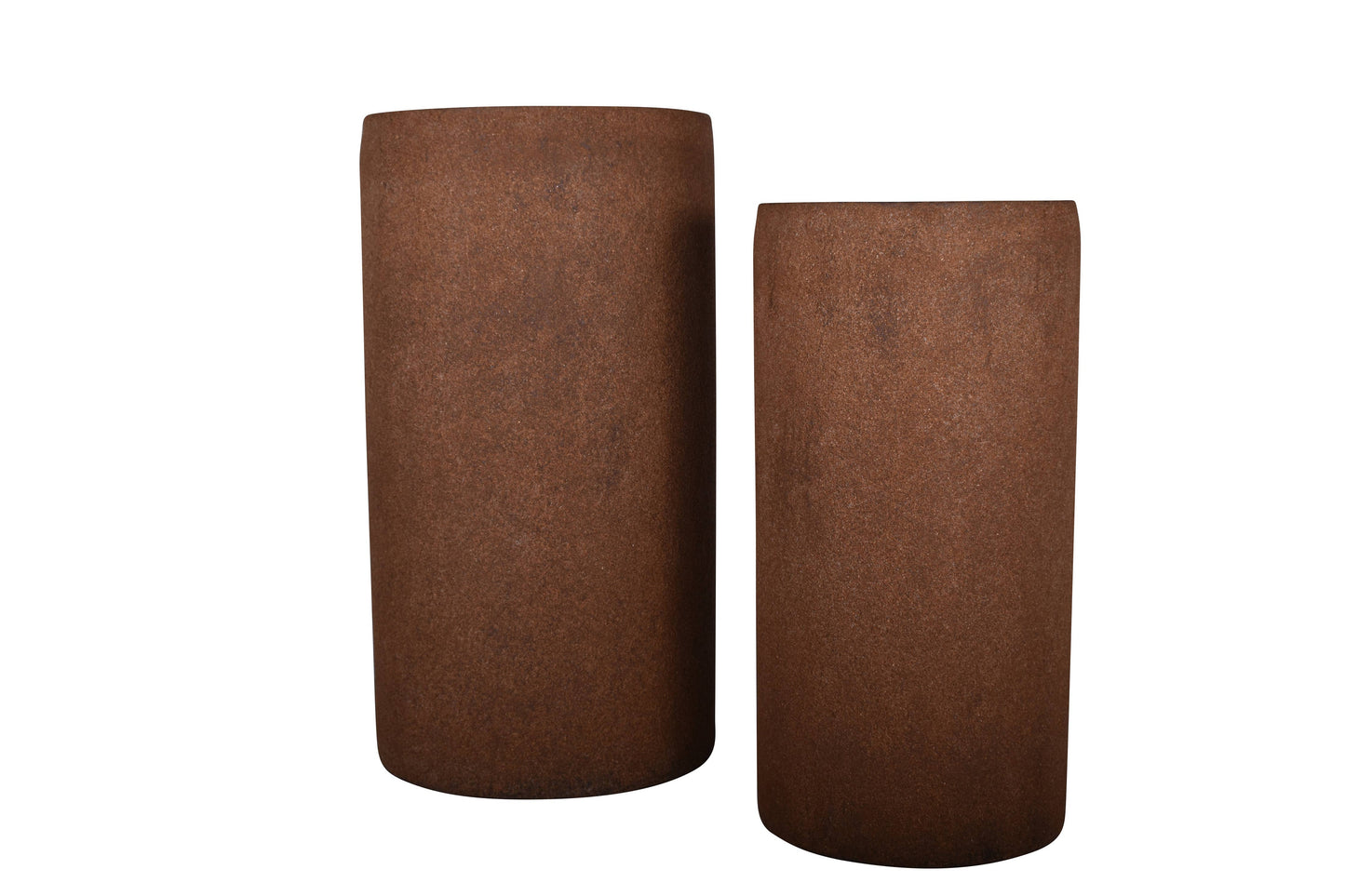 Brindisi Planter | Rust Color Cylinder