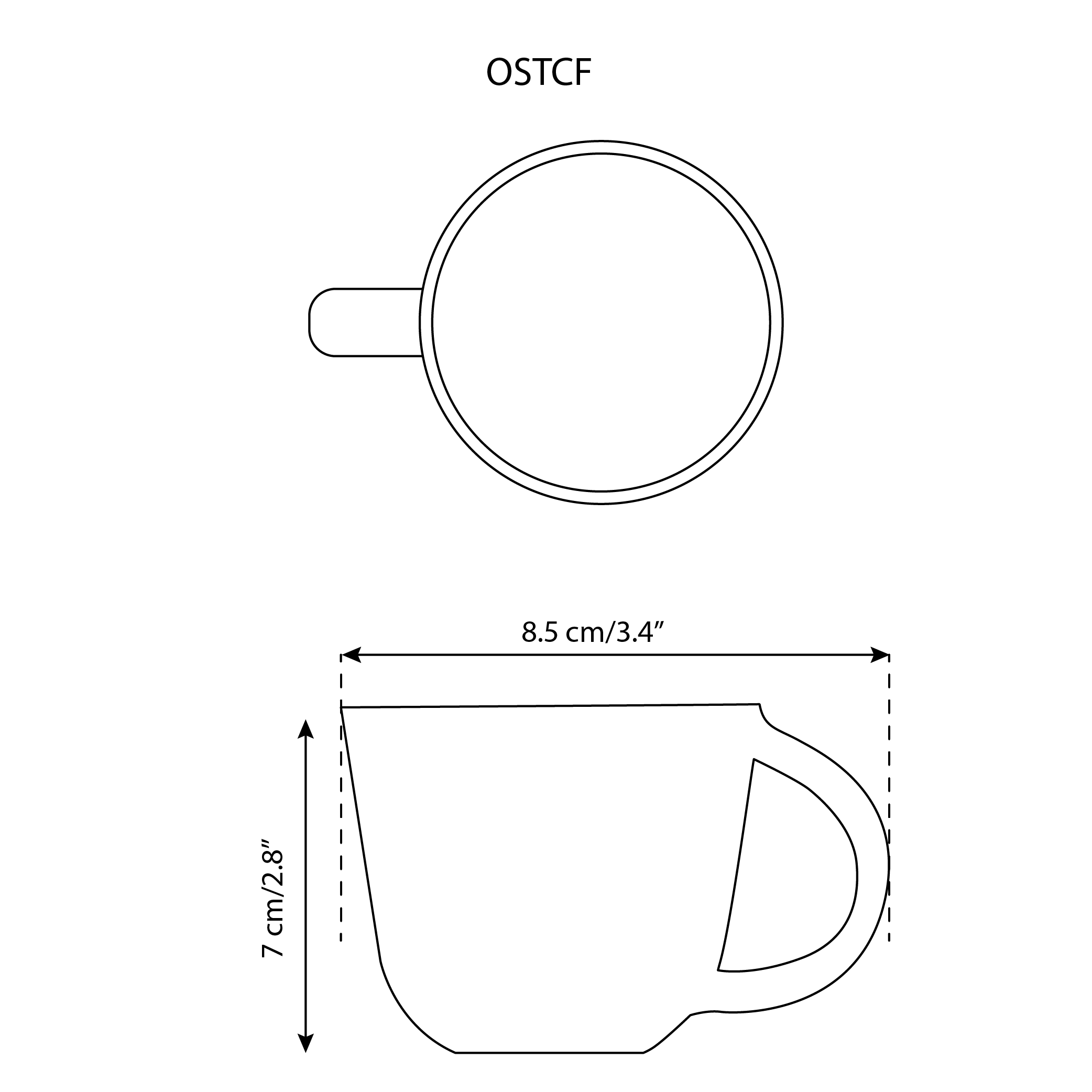 Osun Coffee Mug | Matte Terracotta / Shiny Terracotta