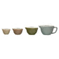 Stoneware Batter Bowl Measuring Cups, Set of 4 | 4 Colors