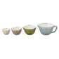 Stoneware Batter Bowl Measuring Cups, Set of 4 | 4 Colors