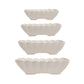 Stoneware Serving Dishes With Scalloped Edge | Set of 4