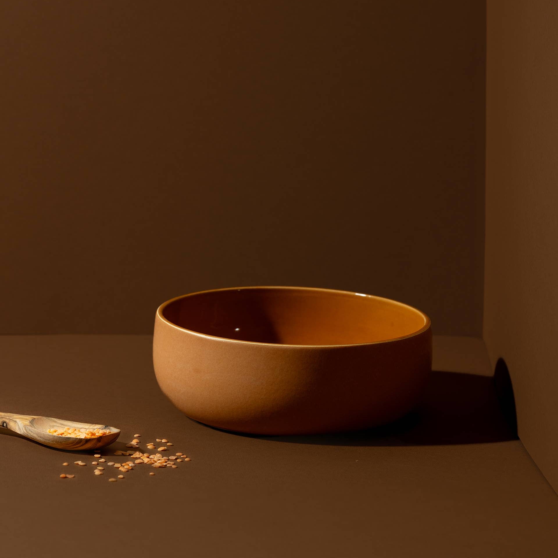 Ewa Serving Coupelle | Matte Terracotta / Shiny Terracotta