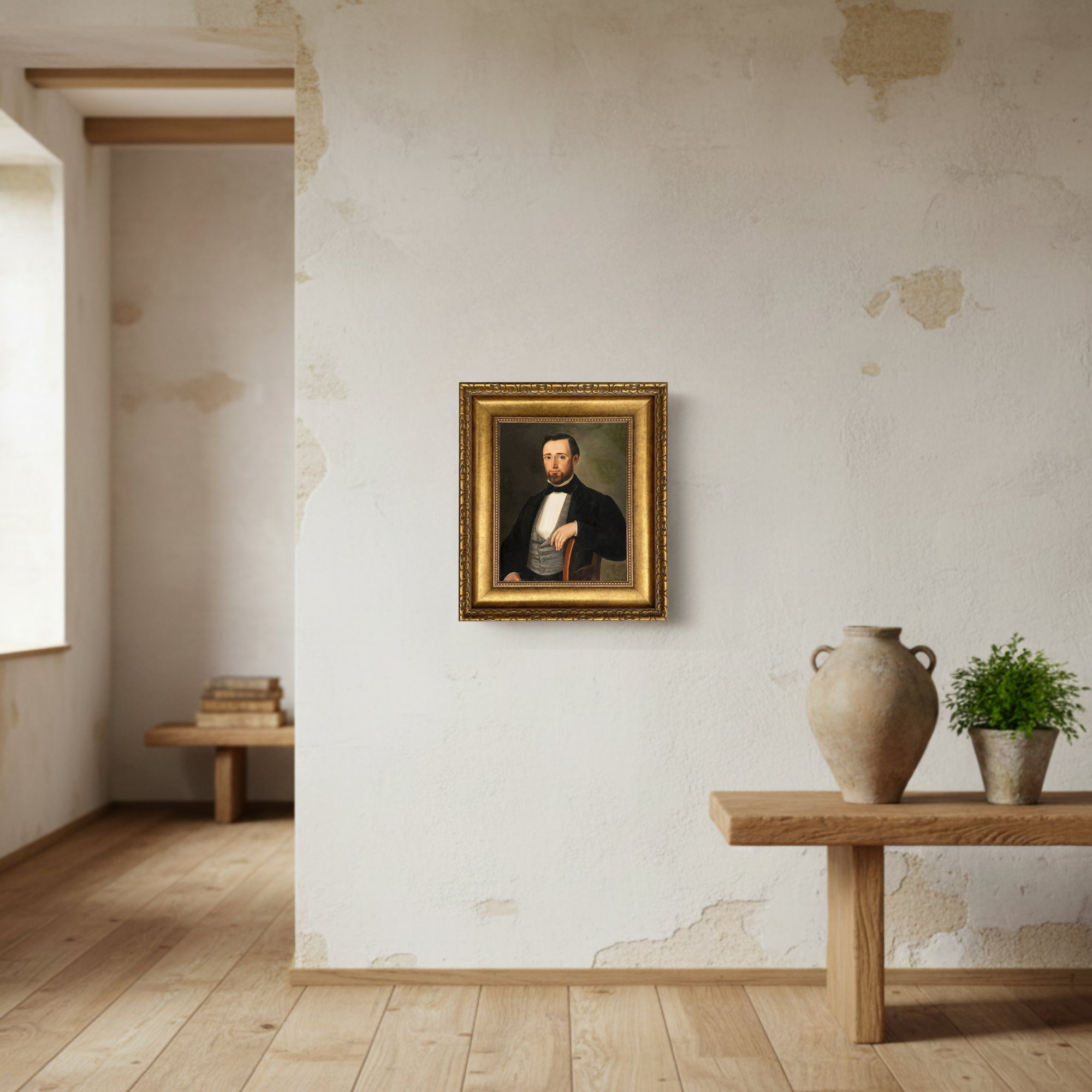 Early Victorian Gentleman | Antique Portrait Reproduction