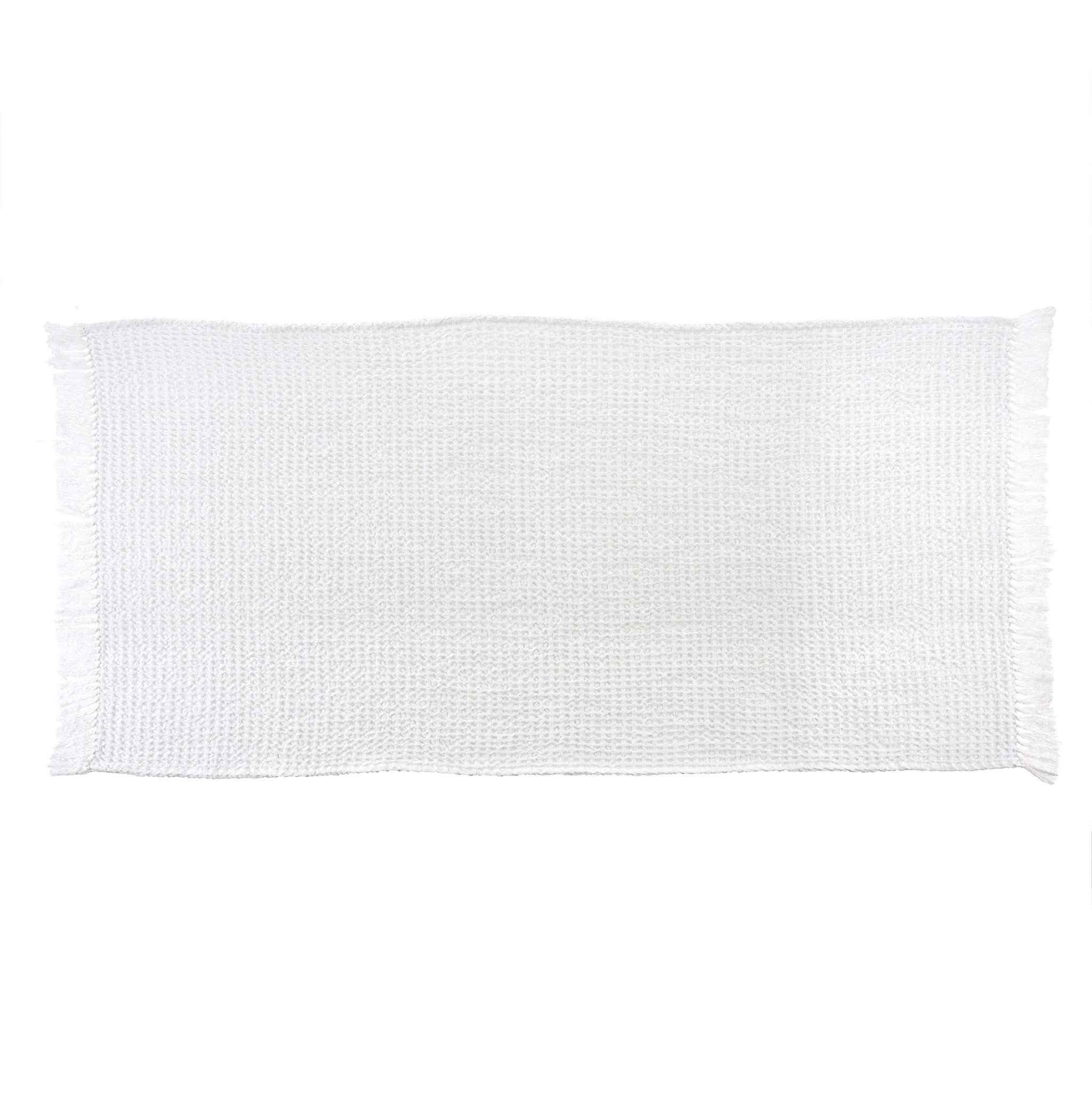 Waffle Bath Towel | White