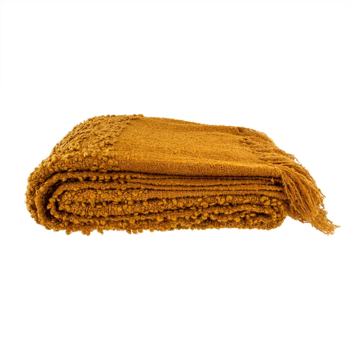 Load image into Gallery viewer, Chalet Boucle Throw | Ochre

