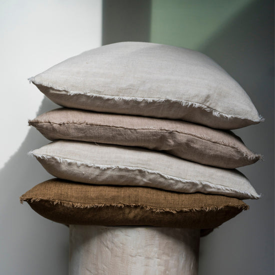 Load image into Gallery viewer, Lina Linen Pillow | Hazelnut
