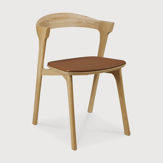 Bok Dining Chair by Alain Van Havre | Oak | Cognac Leather