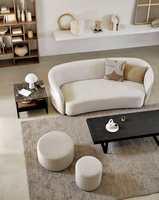 Ellipse Sofa | 3 Seater | Oatmeal by Jacques Deneef