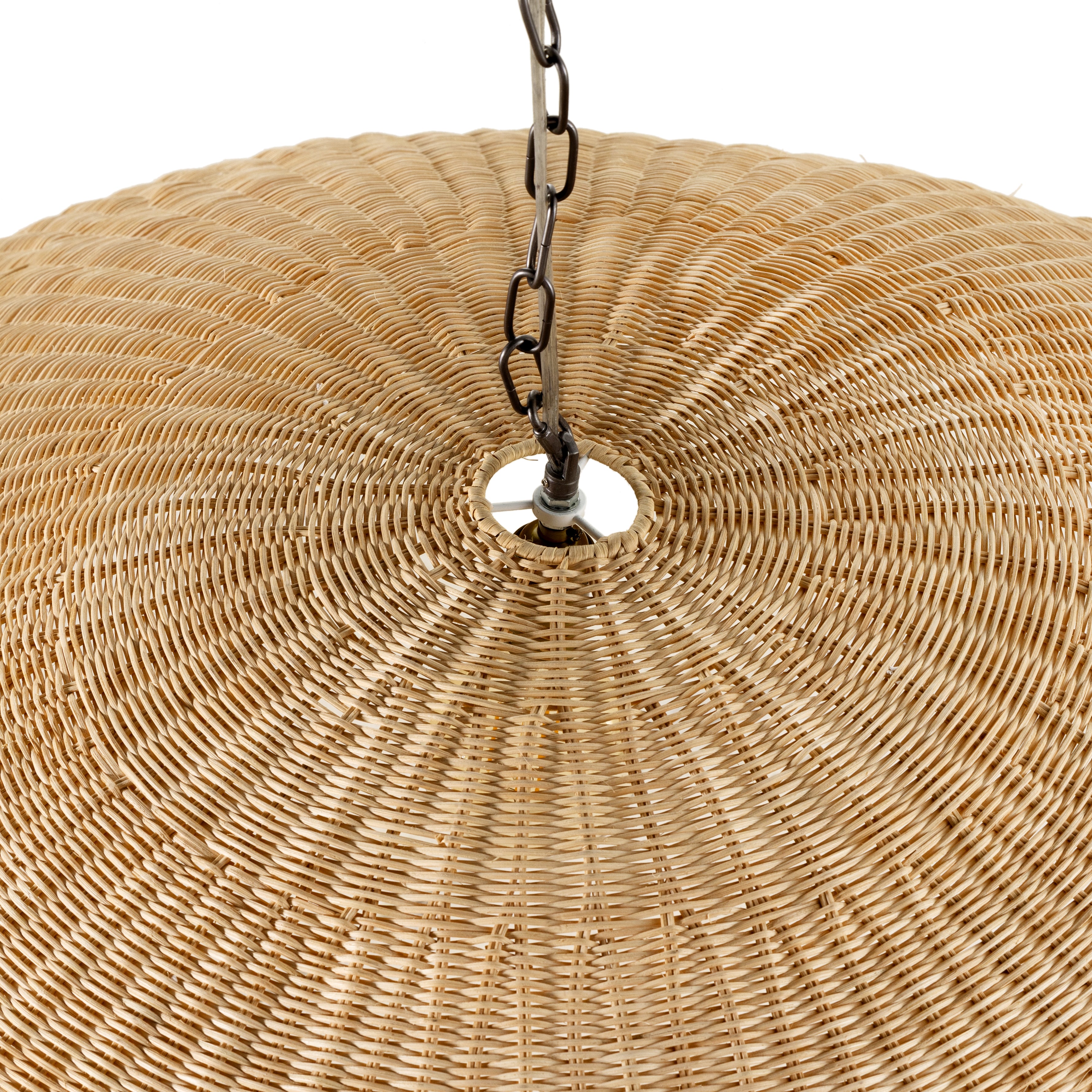 Overscale Woven Rattan Pendant | Natural Floor Sample
