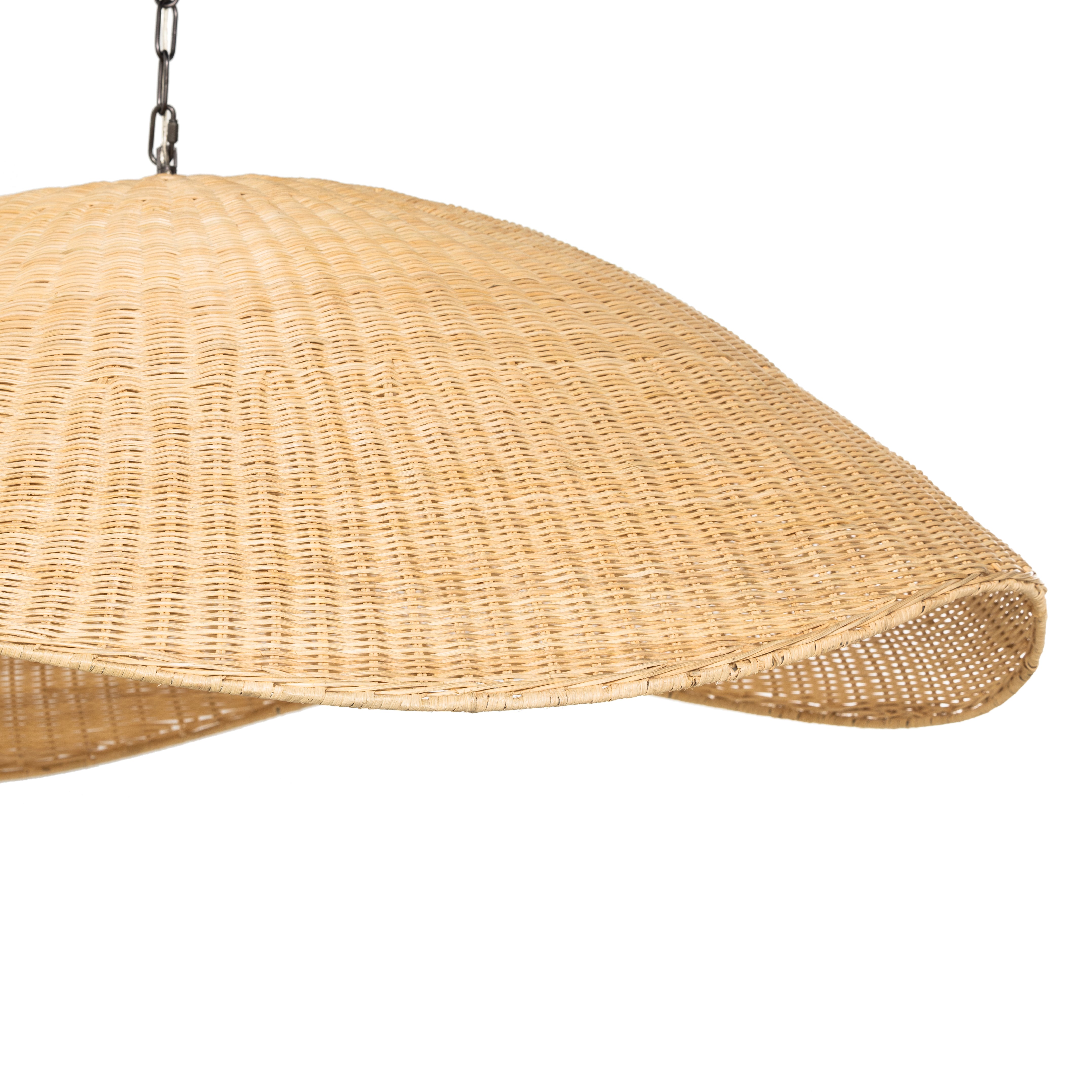 Overscale Woven Rattan Pendant | Natural Floor Sample