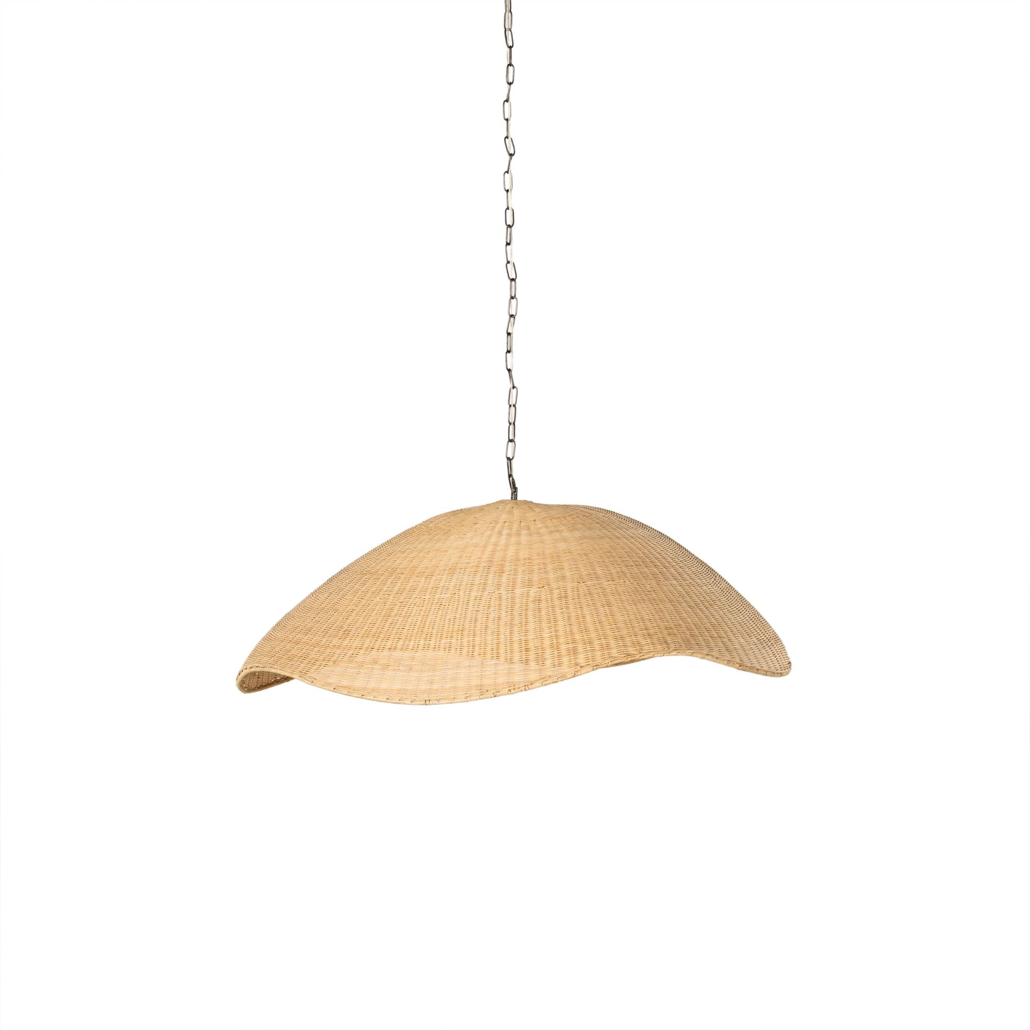 Overscale Woven Rattan Pendant | Natural Floor Sample