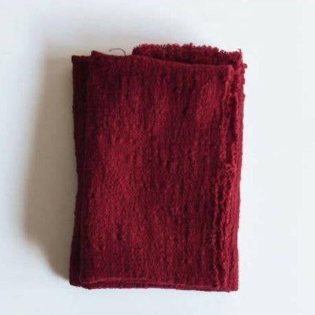 Soft Washed Linen Napkin/Towel with Trim Edge | Red